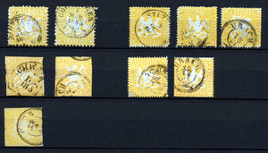 Germany wurtemberg 3k yellow selection. CV $380 H92