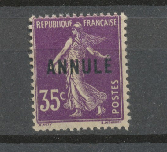 Cours D'instruction N°142CI 1 ANNULE Neuf luxe ** M593