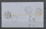 Lettre avec N°22, 20c. bleu Obl GC 918 + CAD Chateau-Gontier + OR TB. N1447