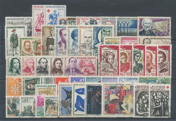 FRANCE Lot du N°1277 à 1324 (Sauf N°1291) Oblitérés, B/TB COTE 61,45€ N1646