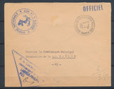 1967 Enveloppe en FM MARINE OFFICIEL 29 S LANVEOC POULMIC pr Toulon N1822