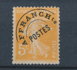 France Préoblitéré N°50 5c orange N** Cote 130 € signé Calves N2234