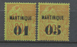 Colonies Françaises MARTINIQUE N°3 et 4 N* Cote 48€ N2503
