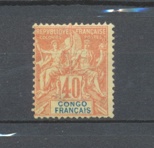 Colonie Française CONGO N°21 40c rouge orange Neuf * Cote 70€. TB. N3177