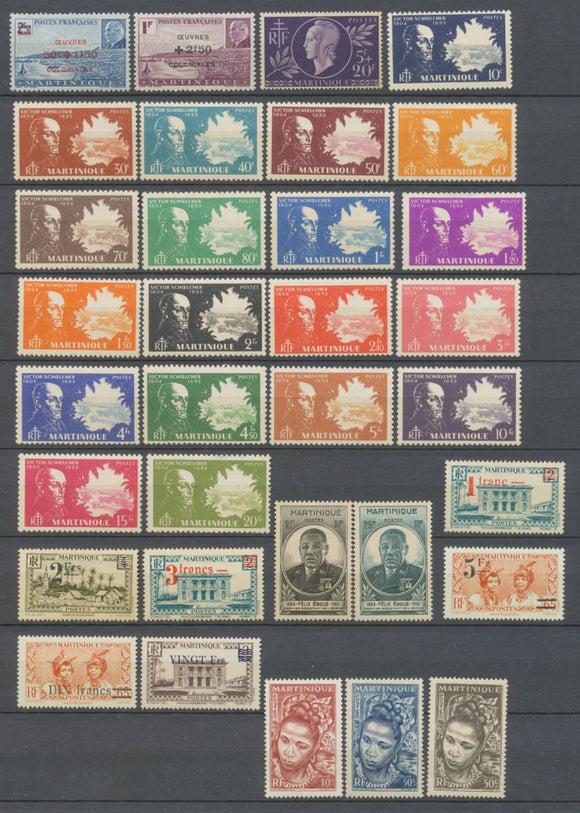 Colonies Françaises MARTINIQUE N°196 à 242 N**/N*  C 67,25€ N3527