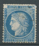 Timbre Variété N°60 25c bleu Position 146A2 7ème état. Timbre B. Rare N3562