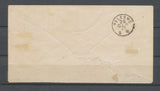 1873 Env. avec Bande de 4 N°59 15c Bistre Obl GC5098 SMYRNE Pour PALERME N3563