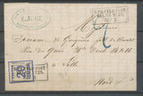 Mars 1871 Lettre Alsace Lorraine 20c Obl K.PR.FELD-POST/RELAIS N°28 RETHEL N3576