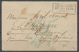 25 Janvier 1871 Env. Obl K.PR.FELD-POST/RELAIS N°90 CHARLEVILLE pour Pau N3580