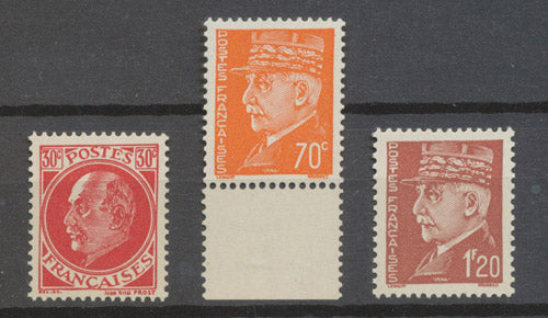 Timbres Faux Intelligence Service N°506a, 511b, 515a N** C 150€ N3594