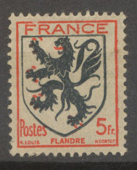 France N°602a 5f Flandres sans la couleur jaune N* C 310€ (Maury) TB N3596