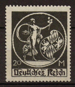 Allemagne Bayern 1920 N°215 20m Noir surch. N**. P107