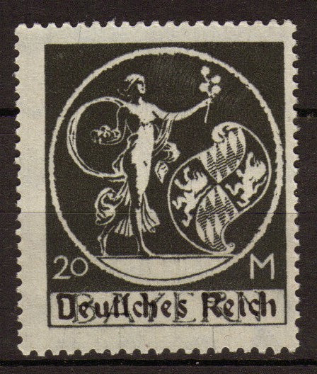 Allemagne Bayern 1920 N°215 20m Noir surch. N**. P110
