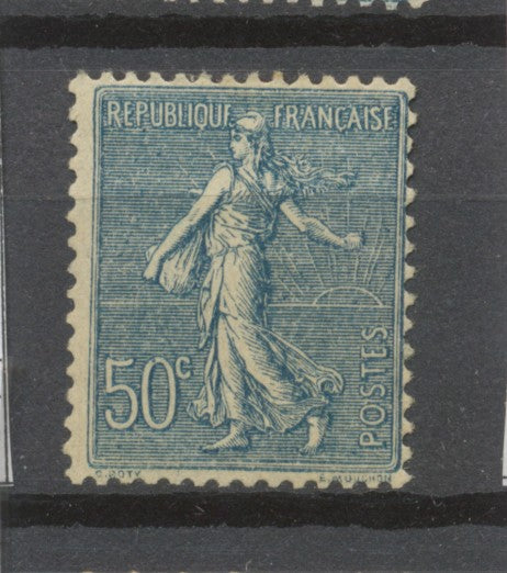 Semeuse lignée N°161, 50c. bleu NEUF* COTE 30€ P1352