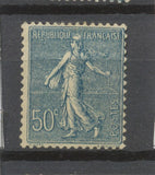 Semeuse lignée N°161, 50c. bleu NEUF* COTE 30€ P1352