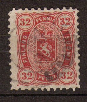 Finlande N°20 32p Carmin Dentelé 11. P150