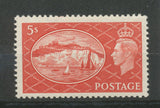 1951 Grande Bretagne N°257 5s rouge Brun Neuf *. Cote 30€ P151