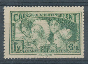 FRANCE N°269, 1f.50+3f.50 vert-jaune NEUF LUXE ** COTE 350€ P1536