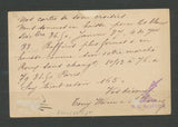 CP 1876 pour LONDRES obl Bureau annexe Gare du Nord Ouest Ind 23 RARE P1625