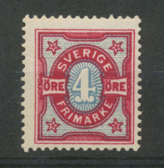 SUEDE N°54 4 ore Rouge et bleu Neuf luxe ** gomme d'origine. TB P164
