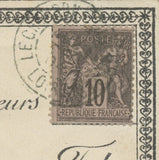 1894 Superbe CP précurseur CP avec N°89 Obl CAD SIGNE CALVES TB. P1745