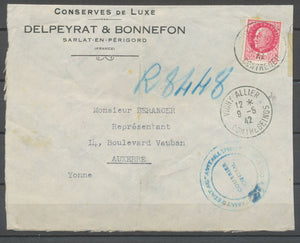 1942 Lettre 1f50 rge CAD VICHY ALLIER CONTRESEING ALLIER(3) P1851