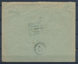 1920 Superbe lettre à 60c semeuse en recommandé Cachet hexagonale PARIS P1870