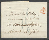 1826 Lettre avec DEBOURSES DEB.29 Le Pont St Esprit Ind.19 SUPERBE. P1897