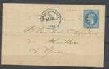 1870 CONVOYEUR STATION ETANG-S-ARROUX en bleu ind 17 SUPERBE P1929