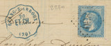 1870 CONVOYEUR STATION ETANG-S-ARROUX en bleu ind 17 SUPERBE P1929