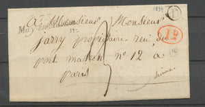 1839 Lettre Cursive 73 May-en-Multien + T13 Lizy SEINE-ET-MARNE + D +Id P2653