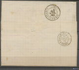 1876 Lettre N°60 obl ambulant + Convoyeur Station FONS BES.N. GARD(30) P2711