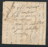 1792 Lettre de soldat Marque 67 MARCOLSHEIM 45x8 Superbe BAS-RHIN(67) P2747
