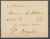 1810 Lettre Département Conquis P86P ATH rouge + PP Rouge Type spécial SUP P2768