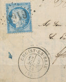 1874 Lettre N°60 Obl GC6165 CHOISY-EN-BRIE(73) SEINE ET MARNE SUP. P2796