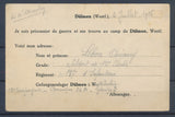 1916 CP prisonnier Griffe MAIRIE de LILLE/ SERVICE GRATUIT Très rare P2838
