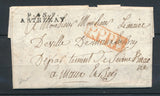 1814 Lettre marque linéaire P43P ARTHENAY LOIRET(43) RARE P2847