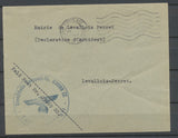 1944 Enveloppe occupation de Paris avec cachet Aigle allemand Rare P2965