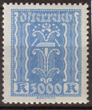 Autriche 1923 Industrie 3000k bleu. N**. P296