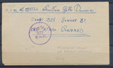 1943 Lettre en FM Prisonnier Italien Obl POW EAC Afrique Orientale RARE P2971