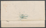 1872 Lettre de Hambourg pr Paris avec CAD Bleu Allemagne AVRNC. PARIS BLEU P3014