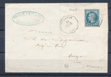 1868 Lettre N°29 obl Amb + Conv. Station UCKANGE HET.M. MOSELLE(55) RR P3019