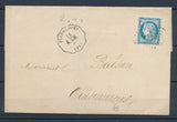 1874 Lettre N°60 Obl Conv. Station PIERREPONT A.CH. MOSELLE(55) Superbe. P3028
