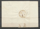 1809 Lettre Marque 66 MULHAUSEN Rouge 36mmx12mm 66 penché HAUT RHIN (66) P3062