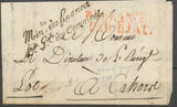 1826 Lettre Franchise Ministère des Finances Don Gale des Domaines P3124