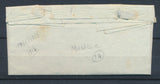 1813 Lettre Marque 72/MAULE S MANDRE 42x8mm Noir SEINE ET OISE(72) P3334