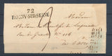 1824 Lettre MARQUE LINEAIRE 72 ROSNY-SUR-SEINE SEINE & OISE(72) Sup P3380