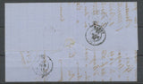 1868 Lettre affranchie à 20 cts CAD T17 Gare de Metz pour Nancy P3575