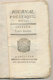 1770 Port Payé Sedan Rouge sur Journal Politique Ind 28 Rarissime P3674