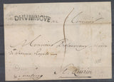 1758 lettre avec Marque DHUNINGUE dépt 66 HAUT RHIN Superbe Indice 20 P3676